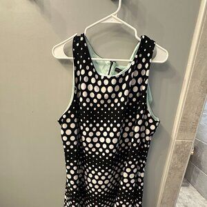 Layne Bryant Sleeveless Polka Dot Dress 22W
